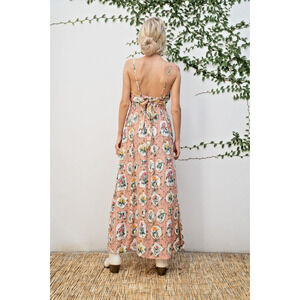 Beatnik Philosophy Barok Paris SZ S Floral Maxi Dress Tank Crochet BOHO $285 NWT
